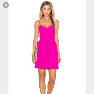 Amanda Uprichard Hot Pink Mai Tai Mini Dress